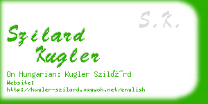 szilard kugler business card